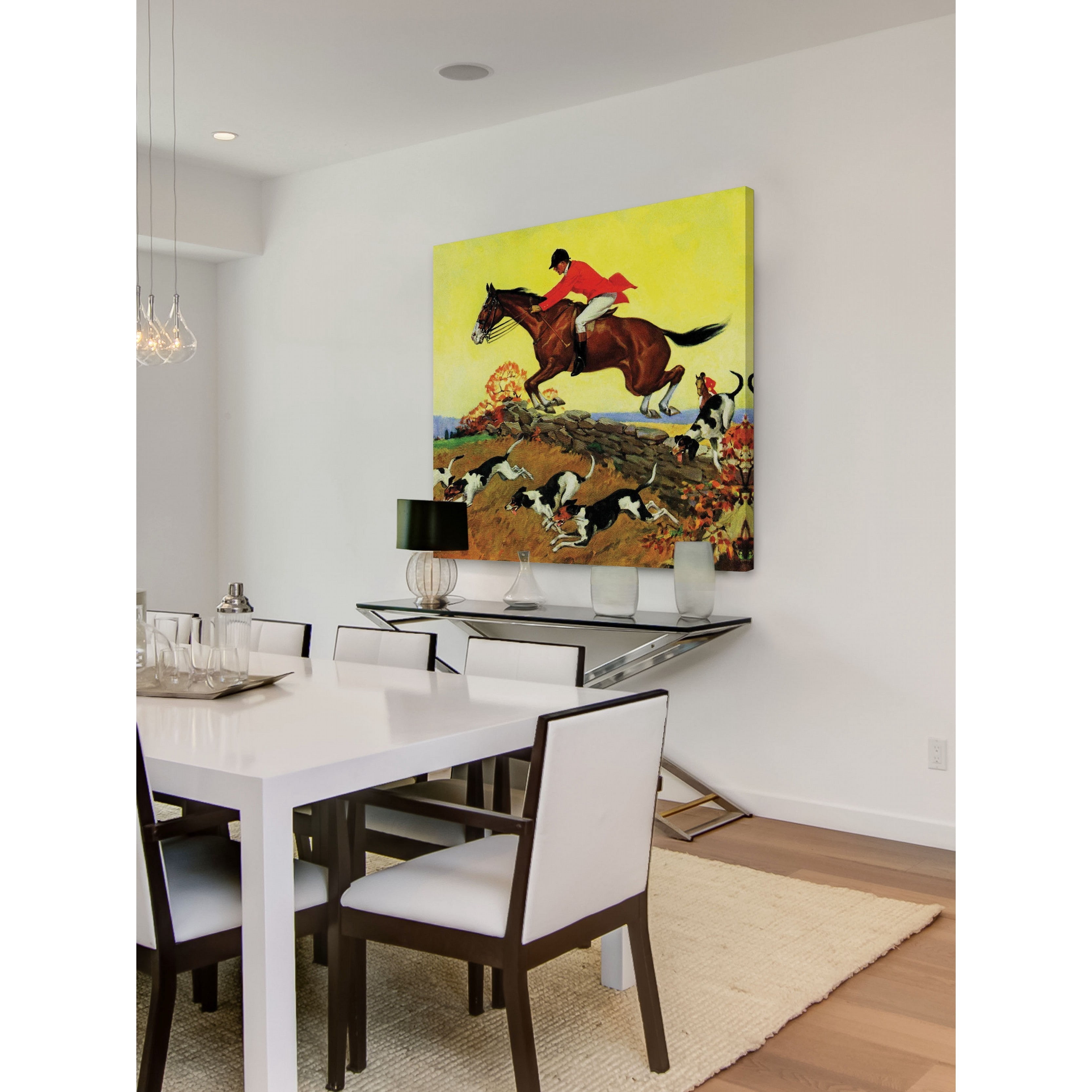 Marmont Hill Fox Hunter by Robert Keareote Painting Print on Canvas