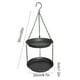 thumbnail image 3 of Comedero para Aves Colgante, Bebedero para Aves, con Bandeja de Doble Capa, Dispensador de Semillas, Tazón de Agua, con Diámetro de 22 cm, Incluye Cadena para Colgar para Jardín, Patio, Terraza, 3 of 8