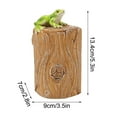 thumbnail image 3 of Hide a Key Outside Frog Stump Figurine Decorative Key Hiders Outdoor House Spare Keys Lockbox Containers Secret Compartment Safe Storage Box for Yard Garden Geocaching Indoor, 3 of 8