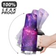 thumbnail image 6 of Purple Geometric Star 40oz Stainless Steel Vacuum Insulated Tumbler with Lid and Straw for Water Iced Tea Coffee Smoothie and More, 6 of 7