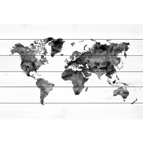 Marmont Hill "Shadow Travels" by Dani Jay Painting Print on White Wood
