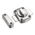 thumbnail image 4 of Pestillo de perno giratorio, cerradura de puerta deslizante de seguridad de aleación de zinc de 1.5", 2 piezas (plata), 4 of 5