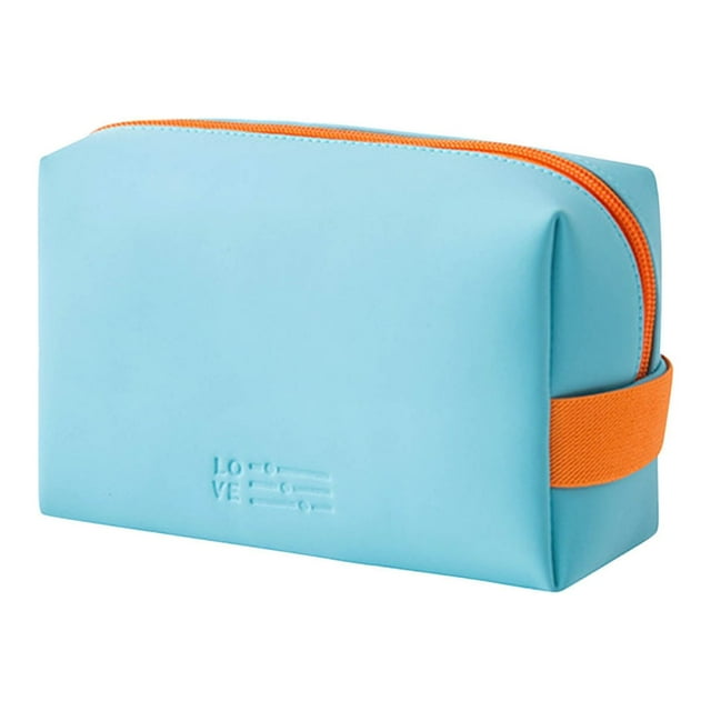 Xihbxyly Bolsa de Maquillaje Portátil, Separación de Artículos Húmedos y Secos, Fácil de Transportar, Gran Capacidad, Organizador de Viaje, Plegado Cómodo, Costuras Exquisitas, Material de Pu, Incluy