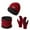 Red, variant on Women's Winter 3-Piece Set, Fleece Lined Neck Warmer Hat and Non-Slip Gloves, Thermal Cold Weather Accessories, Skiing Outdoor Set Black