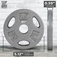 thumbnail image 2 of WF Athletic Supply Cast Iron 1-Inch Standard Grip Plate for Strength Training, Muscle Toning, Weight Loss & Crossfit - Multiple Choices Available, 2 of 9