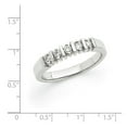 thumbnail image 2 of Solid 14k White Gold VS Diamond Five Stone Wedding Band Ring Size 9 (.195 cttw.), 2 of 3