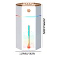 thumbnail image 2 of QLEICOM Humidifiers for Bedroom, 1L Large Cool Mist Humidifiers, USB Powered with 7 Colors LED Light, Auto Shut-off, Humidifiers for Home Office Bedroom Nursery Indoor (White), 2 of 10