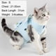 thumbnail image 2 of 1 pieza de traje de esterilización/castración para gatos con modelo impreso, traje posoperatorio para gatos, ropa de destete, ropa transpirable para mascotas, 2 of 5