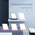 thumbnail image 4 of Xinyolin Mobile Phone Holder Foldable Multifunctional Adjustable Ultra-thin Space-saving Makeup Mirror Universal Tablet Cell Phone Desktop Stand for Live Streaming, 4 of 7