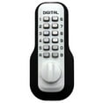 thumbnail image 1 of Mechanical Keyless Deadbolt Ez Mount Plate Double Sided Combination Lock - White, 1 of 1
