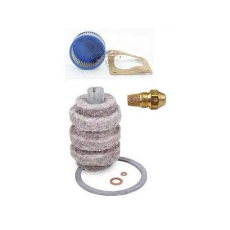 Oil Burner Tune Up Kit 1.00 Gallon 80° Hollow Nozzle, Filter And 