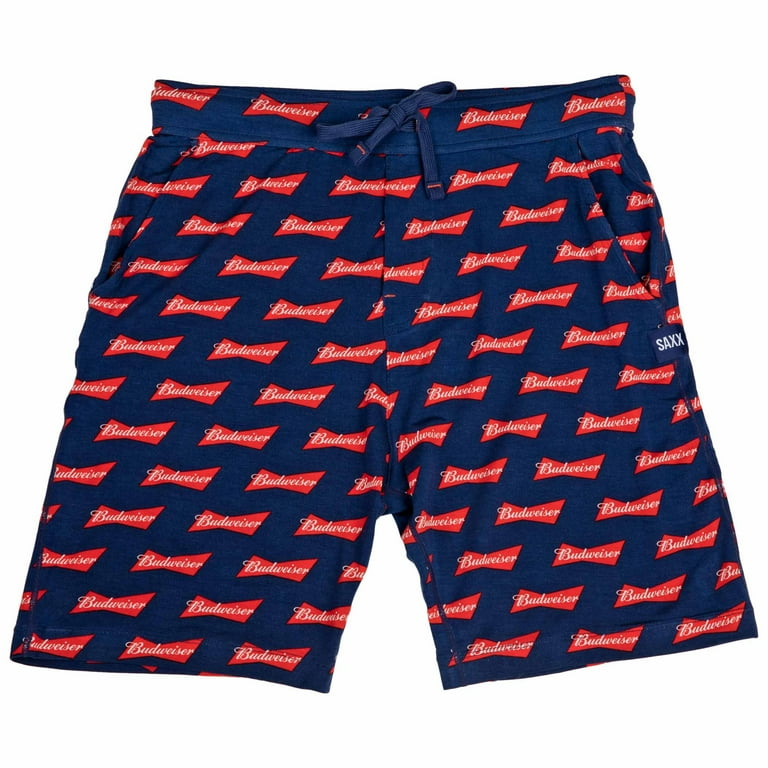 Budweiser Beer Bowtie Logo SAXX Sleep Shorts-XXLarge (44-46