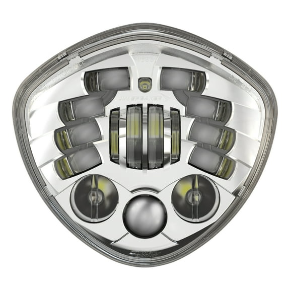 JW Speaker 7" Victory Diamond Adaptive 2 LED Chrome Bezel Headlight (0555161)