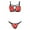 Red, variant on AnuirheiH Women Lingerie Corset Lace Free Wire Racy Muslin Sleepwear Underwear Tops+Briefs
