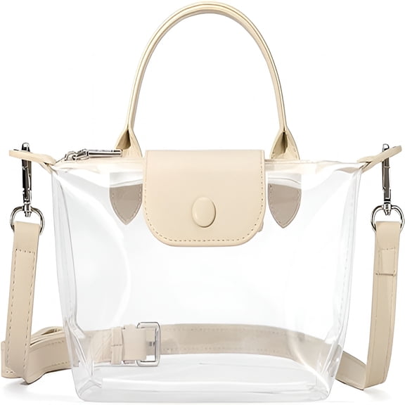 AOMRCOL Clear Bag for Stadium Approved Small Crossbody Purse Handbags for Concerts Sports Events clear concert bags for women