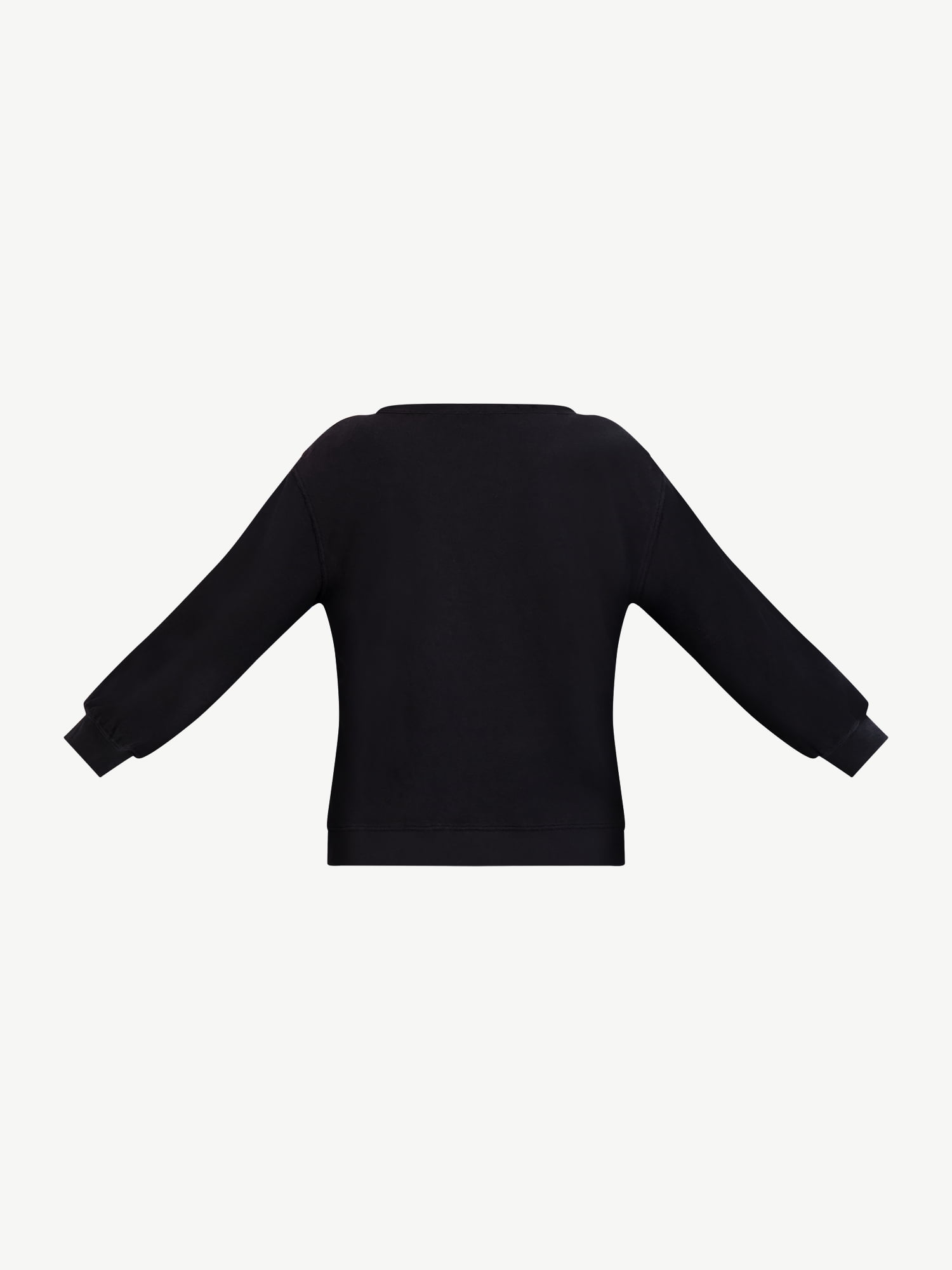 Free Assembly Women's Crewneck Sweatshirt with ¾-Sleeves