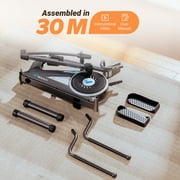 MERACH Elliptical Exercise Machine, 16 Adjustable Workout Levels Silent Magnetic Resistance Fitness Equipment, Compatible Fitness App, 350 lbs Capacity