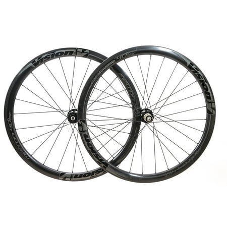 FSA Vision Metron 40 Carbon 700c Tubular Cyclocross CX Bike Disc Wheelset QR / Thru