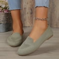 thumbnail image 6 of KIJBLAE Women's Plus Size Mesh Upper Low Cut Flats, Trendy Breathable Slip On Comfortable Casual Shoes for Spring Summer Green 44, 6 of 9