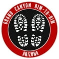 thumbnail image 1 of Grand Canyon Rim-to-Rim, Arizona Hiking Boots Decorative Car Truck Decal Window Sticker Vinyl Die-Cut Wildlife Travel Adventure Vacation Tourist Souvenir, 1 of 2