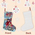 thumbnail image 3 of MIRACULOUS-ladybug Tema: Calcetines de Navidad, fino lino blanco para colgar en escaleras y chimenea, decoración navideña para el hogar, regalo de Navidad. 54cm × 38cm, 3 of 5