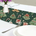 thumbnail image 4 of Yayeee Table Runner 70 inches Long Home Kitchen Dinning Party Decoration, Green Christmas Trees, 4 of 7