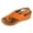 Orange, variant on Orthopedic Sandals for Women Low Wedge Arch Support Flip Flops Hook and Loop Slingback Summer Outdoor Nonslip Walking Shoes Brown Size 9.5