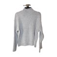 thumbnail image 2 of Topshop Mock Neck Crop Sweater, grey, Size Medium, 2 of 2