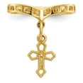 thumbnail image 5 of 14k Polished Cross Dangle Charm Ring R133, 5 of 6