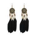 thumbnail image 1 of Pendientes de plumas estilo corte retro de moda 2PCS TIPO4, 1 of 5