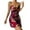 Red, variant on TSADFHJI Silk Robes for Women Long Border Silk Sexy Loungewear Simple Casual Backless Suspender Shorts Set Silk Pajamas Women S Black