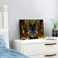 thumbnail image 3 of YILUYINQING Cat Canvas Print Wall Decor Ready to Hang Home Art 20x16in, 3 of 6