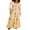 Yellow, variant on Rdhnmea Women Long Dress Embroidery Smocked Square Neck Flowy Dresses