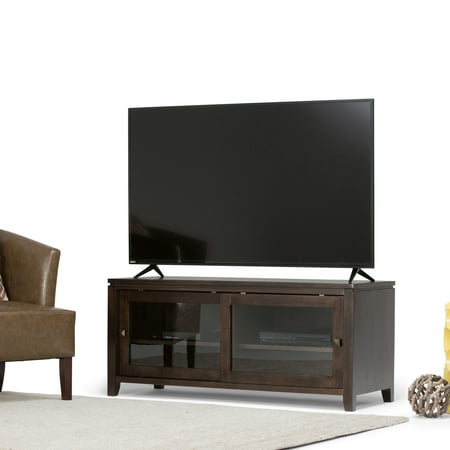 Value City Furniture Tv Stands Brooklyn + Max City Solid Wood 48 inch Wide Contemporary TV Media Stand in Coffee Brown For TVs up to 50 inches ()