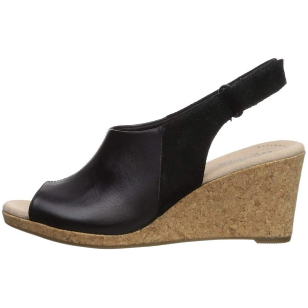 Clarks Womens Lafley Jess Wedge Sandal Walmart