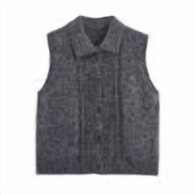 RKSTN Polyester Blouse en pour Femmes Mode Hiver Sans Manches Col en V Débardeur Confortable Régulier Uni Sans Manches Sans Capuche Manteaux d'Hiver pour Femmes