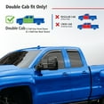 thumbnail image 3 of Goodyear Shatterproof in-Channel Window Deflectors for Trucks Chevrolet (Chevy) Silverado/GMC Sierra 2014-2018 Double Cab, Rain Guards, Window Visors, Vent Deflector,Truck Accessories, 4pcs- GY003417, 3 of 8