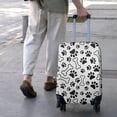 thumbnail image 3 of Pet Paw Print and Bone Luggage Cover Fashion Suitcase Cover Baggage Covers Fit 25-28 Inch Luggage (Go Travel), 3 of 5