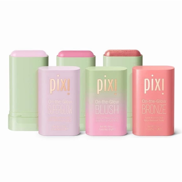 Set de Maquillaje Pixi On-the-Glow: Colorete, Bronceador y Iluminador