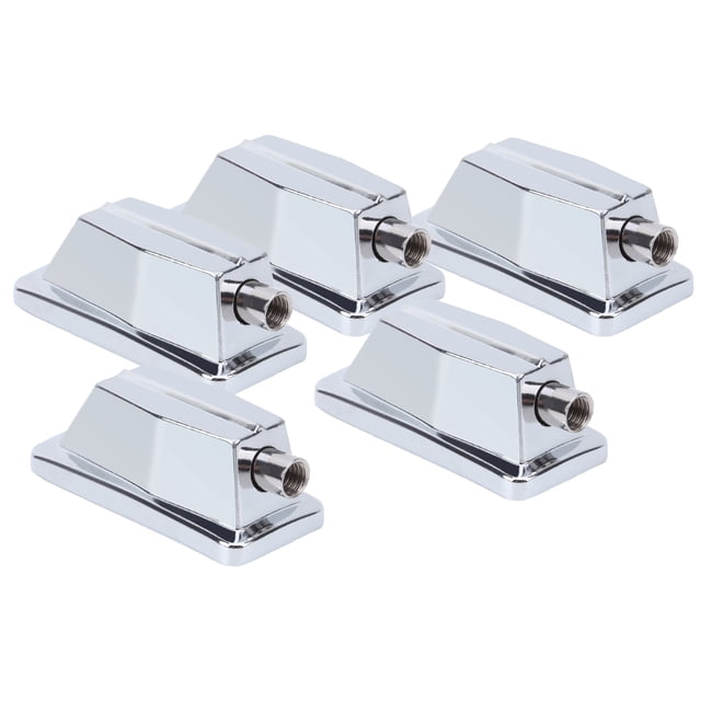 5 uds Snare Drum Lug garra gancho Rectangular cromado bajo piezas de repuesto Accesorios