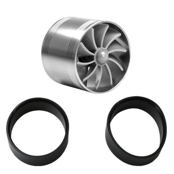 Automotive Performance Supercharger Turbo Refit Kit, Universal Aluminum Single Fan Turbonator for Car Engine Air Intake, Improves Horsepower & Fuel Efficiency