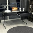 thumbnail image 2 of Pemberly Row 2-drawer Contemporary Engineered Wood Computer Desk in Black, 2 of 11