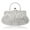 Silver, variant on Pearl Embroidered Evening Bag,Retro Vintage Clutch Purse with Rhinestone Decoration,Wedding Banquet Handbag for Brides and Bridesmaids,Elegant Socialite Dress Bag for Formal Occasions,Chinese Events