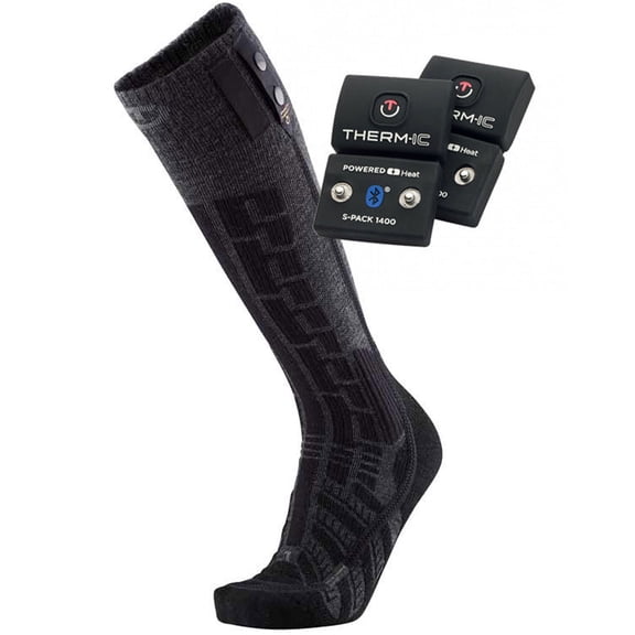 THERM-IC Ultra Warm Comfort S.E.T S-Pack 1400B Heated Ski Socks, Size: 35-36