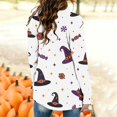thumbnail image 6 of Women's Halloween Print Knitting Cardigan Long Sleeve Open Front Knitted Sweater Outwear Coat Tops, 6 of 6