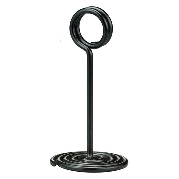 Nsb4 American Metalcraft Nsb6 Soporte Para Números Con Base En Forma De Remolino, Negro, 4 "" H 1