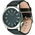thumbnail image 1 of 101063 Men's Shark Orion Black Dial Skate Fashion Black Leather Strap Watch, 1 of 2