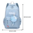 thumbnail image 4 of Mochila de nailon para campus, bolso de hombro de dibujos animados duradero, regalos para niños (azul), 4 of 7