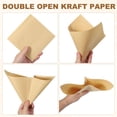 thumbnail image 4 of Uxcell 100pcs Bolsas de Pastelería, 6.7 x 6.7 Pulgadas Envolturas de Papel a Prueba de Grasa de Doble Apertura, 4 of 7