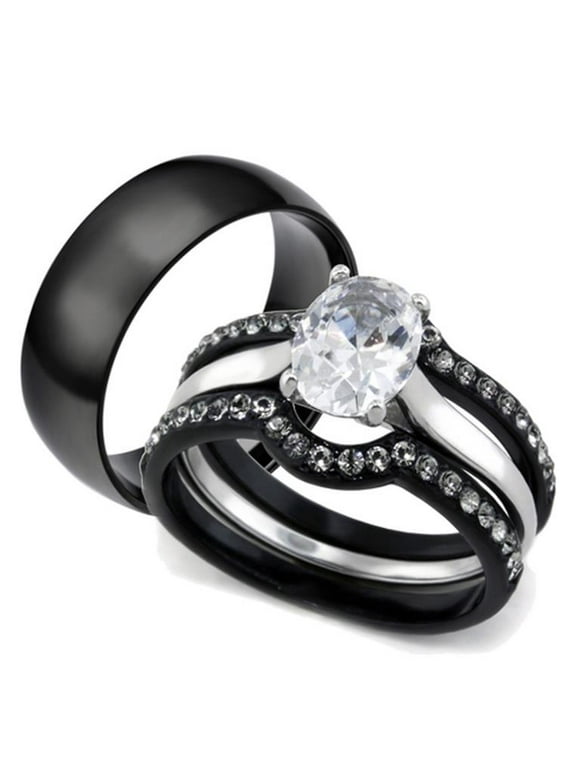 Stainless Steel Engagement Ring